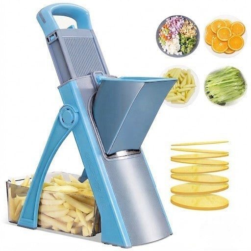 Mandoline Pliable Multifonction — Coupez, Tranchez, Râpez en un Geste